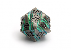 Jumbo Metal d20 - Midnight Glade